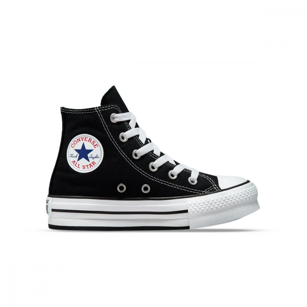 CONVERSE CHUCK TAYLOR ALL STAR HI EVA PLATFORM BAMBINA Nero 3 CONVERSE CHUCK TAYLOR ALL STAR HI EVA PLATFORM BAMBINA Nero