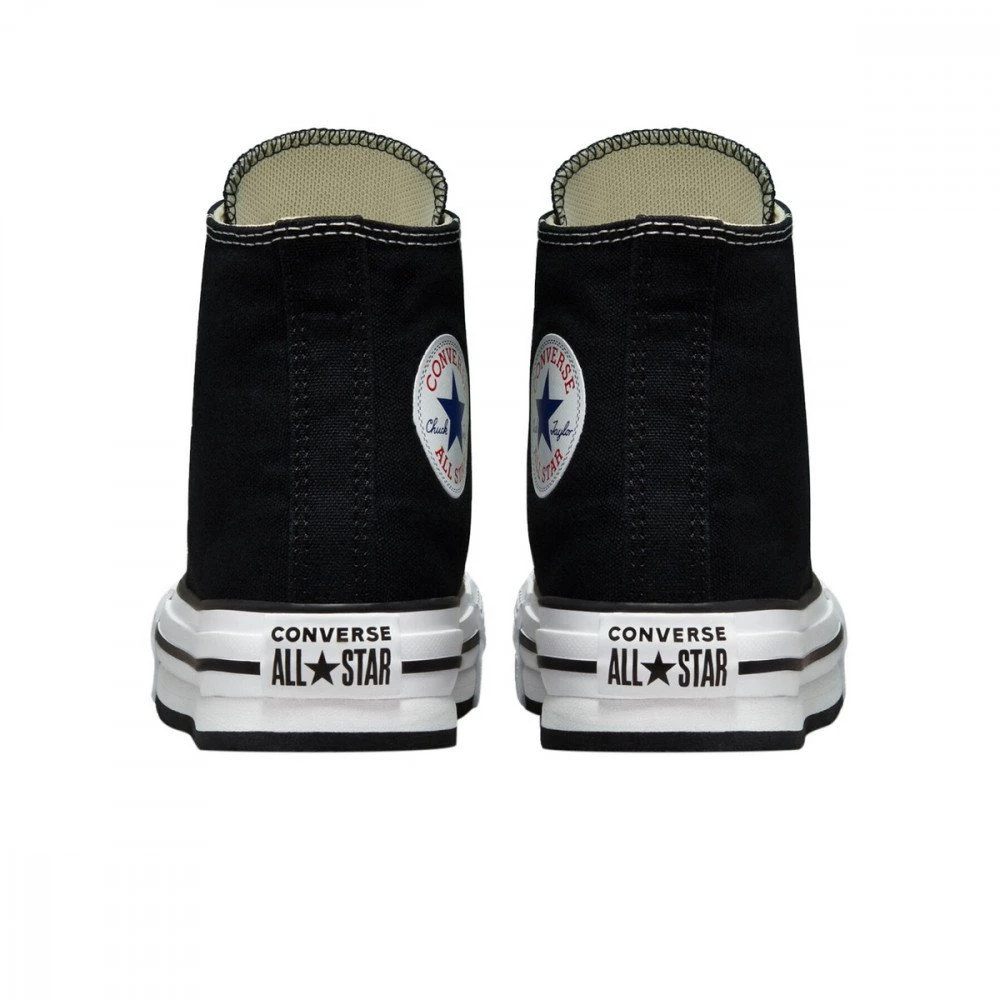 CONVERSE CHUCK TAYLOR ALL STAR HI EVA PLATFORM BAMBINA Nero 6 CONVERSE CHUCK TAYLOR ALL STAR HI EVA PLATFORM BAMBINA Nero - immagine 4