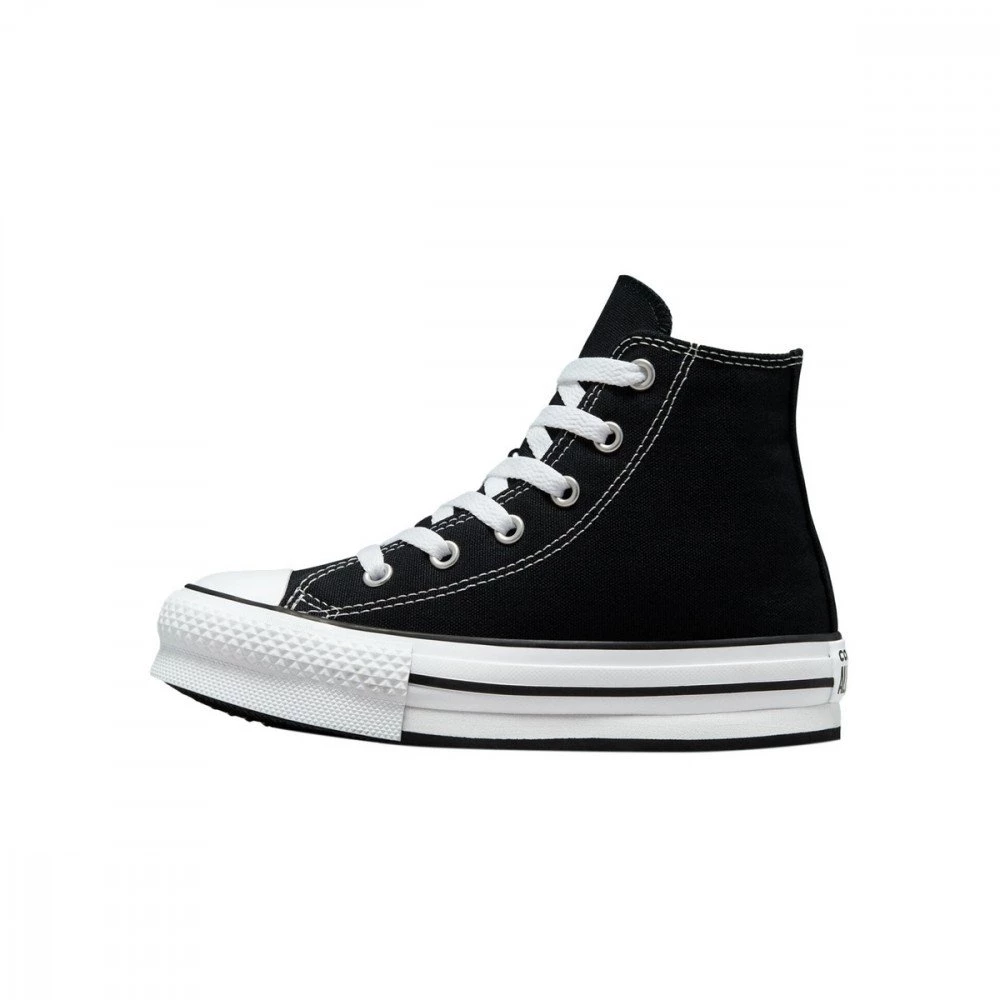 CONVERSE CHUCK TAYLOR ALL STAR HI EVA PLATFORM BAMBINA Nero 7 CONVERSE CHUCK TAYLOR ALL STAR HI EVA PLATFORM BAMBINA Nero - immagine 5
