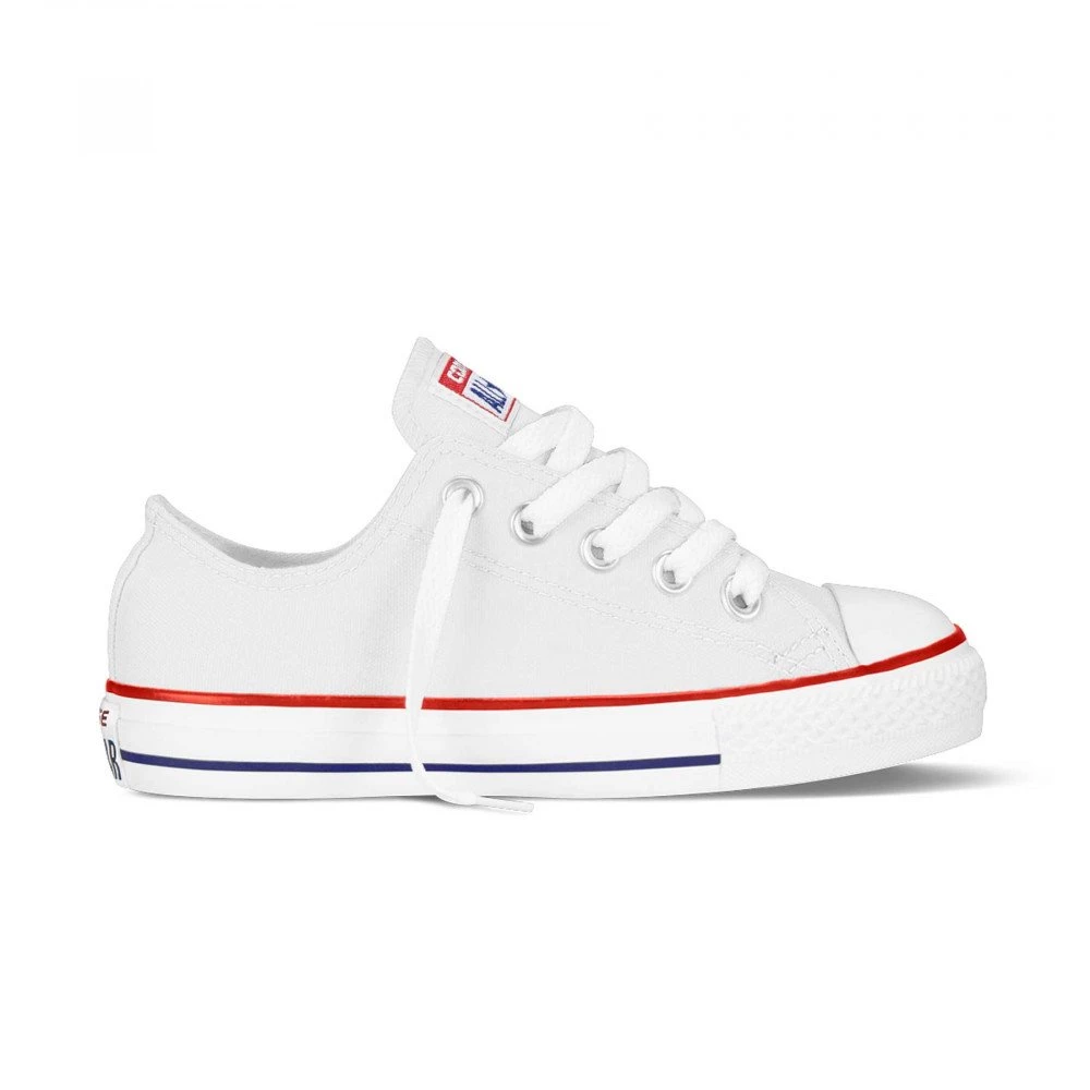 CONVERSE CHUCK TAYLOR ALL STAR OX BIANCHE BAMBINO Bianco 3 CONVERSE CHUCK TAYLOR ALL STAR OX BIANCHE BAMBINO Bianco