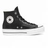 CONVERSE CHUCK TAYLOR ALL STAR PLATFORM LEATHER HI TOP DONNA Nero 1 CONVERSE CHUCK TAYLOR ALL STAR PLATFORM LEATHER HI TOP DONNA Nero -Offerta Economica Novità converse 561675c chuck taylor all star lift hi clean leather donna tutte sneaker donna 036507801 blk 1
