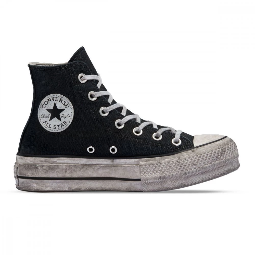 CONVERSE CHUCK TAYLOR ALL STAR PLATFORM SMOKED HI DONNA Nero 3 CONVERSE CHUCK TAYLOR ALL STAR PLATFORM SMOKED HI DONNA Nero