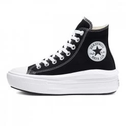 CONVERSE CHUCK TAYLOR ALL STAR MOVE HI TOP DONNA Nero -Offerta Economica Novità converse 568497c chuck taylor all star move hi donna tutte sneaker donna 041013301 blwh 4