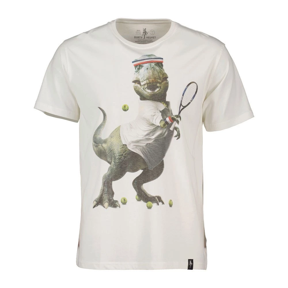 DIRTY VELVET T-SHIRT TENNISAURUS Grigio 3 DIRTY VELVET T-SHIRT TENNISAURUS Grigio