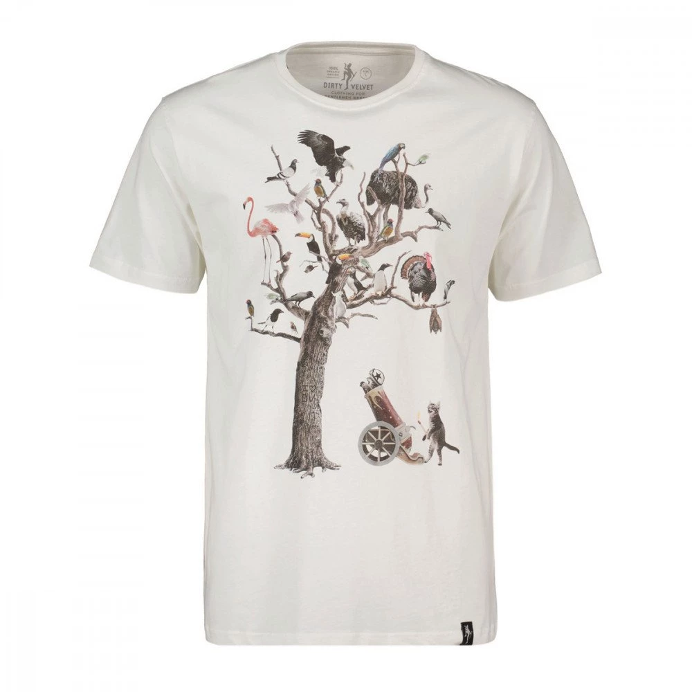 DIRTY VELVET T-SHIRT THE BIRDS Grigio 3 DIRTY VELVET T-SHIRT THE BIRDS Grigio
