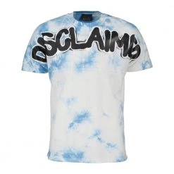 DISCLAIMER T-SHIRT TIE DYE Azzurro