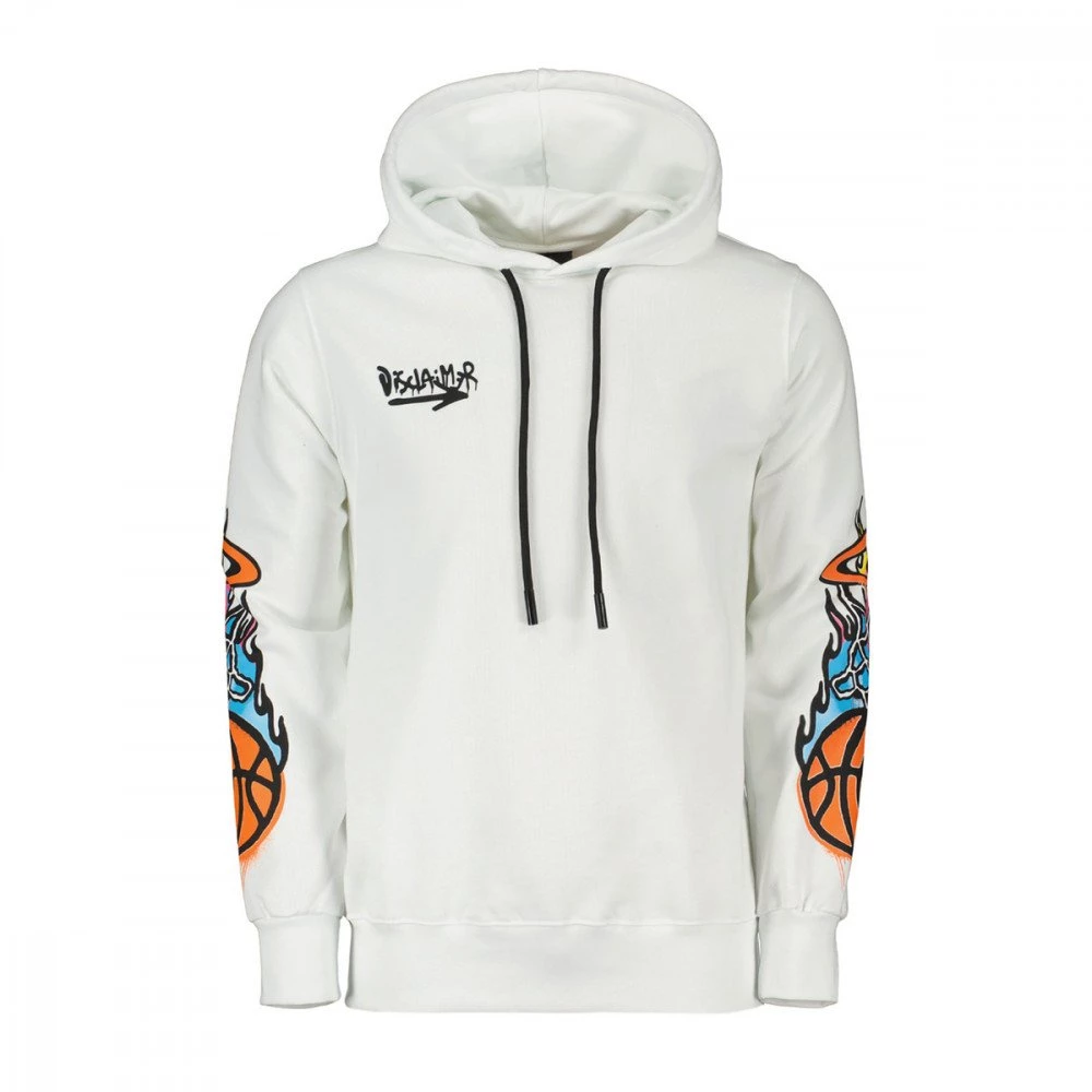 DISCLAIMER FELPA CON CAPPUCCIO JUMP HIGHT 3 DISCLAIMER FELPA CON CAPPUCCIO JUMP HIGHT