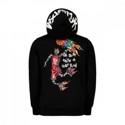 DISCLAIMER FELPA CON CAPPUCCIO SCHELETRO BASKET 5 DISCLAIMER FELPA CON CAPPUCCIO SCHELETRO BASKET -Offerta Economica Novità disclaimer 51607 felpa cappuccio scheletro basket casual uomo 045341201 nero 2