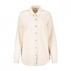 DIXIE CAMICIA IN DENIM OVERSIZE DONNA Bianco