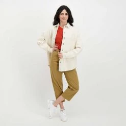 DIXIE CAMICIA IN DENIM OVERSIZE DONNA Bianco -Offerta Economica Novità dixie c142t027 camicia in denim oversize donna casual donna 045838001 1140 6