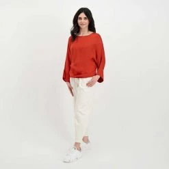 DIXIE BLUSA MANICHE SVASATE DONNA Arancio 13 DIXIE BLUSA MANICHE SVASATE DONNA Arancio -Offerta Economica Novità dixie c885t017 blusa maniche svasate donna casual donna 045470201 1295 6