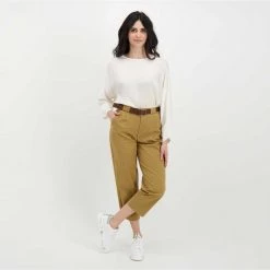 DIXIE PANTALONI CHINO CON CINTURA DONNA Marrone 13 DIXIE PANTALONI CHINO CON CINTURA DONNA Marrone -Offerta Economica Novità dixie p212t052 pantaloni chino con cintura donna casual donna 045473601 1823 6