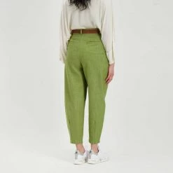 DIXIE PANTALONI BALLOON CON CINTURA DONNA Verde -Offerta Economica Novità dixie pci8qgig pantaloni balloon con cintura donna casual donna 045839701 1710 5