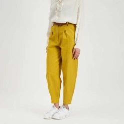 DIXIE PANTALONI BALLOON CON CINTURA DONNA Giallo -Offerta Economica Novità dixie pci8qig pantaloni balloon con cintura donna casual donna 045839601 1228 4