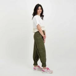 DIXIE PANTALONI CARGO FIBBIA CAVIGLIE DONNA -Offerta Economica Novità dixie pcngnim pantaloni cargo fibbia caviglie donna casual donna 045839901 1765 6