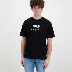T-SHIRT EDWIN JAPAN Nero -Offerta Economica Novità edwin 45mc0000272 t shirt edwin japan casual uomo 044629801 8967 2