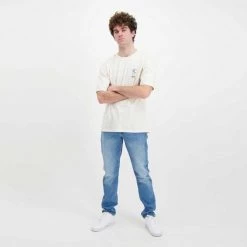 EDWIN T-SHIRT PSYCHIC Bianco -Offerta Economica Novità edwin 45mc0000326 t shirt psychic casual uomo 044630401 whw67 6