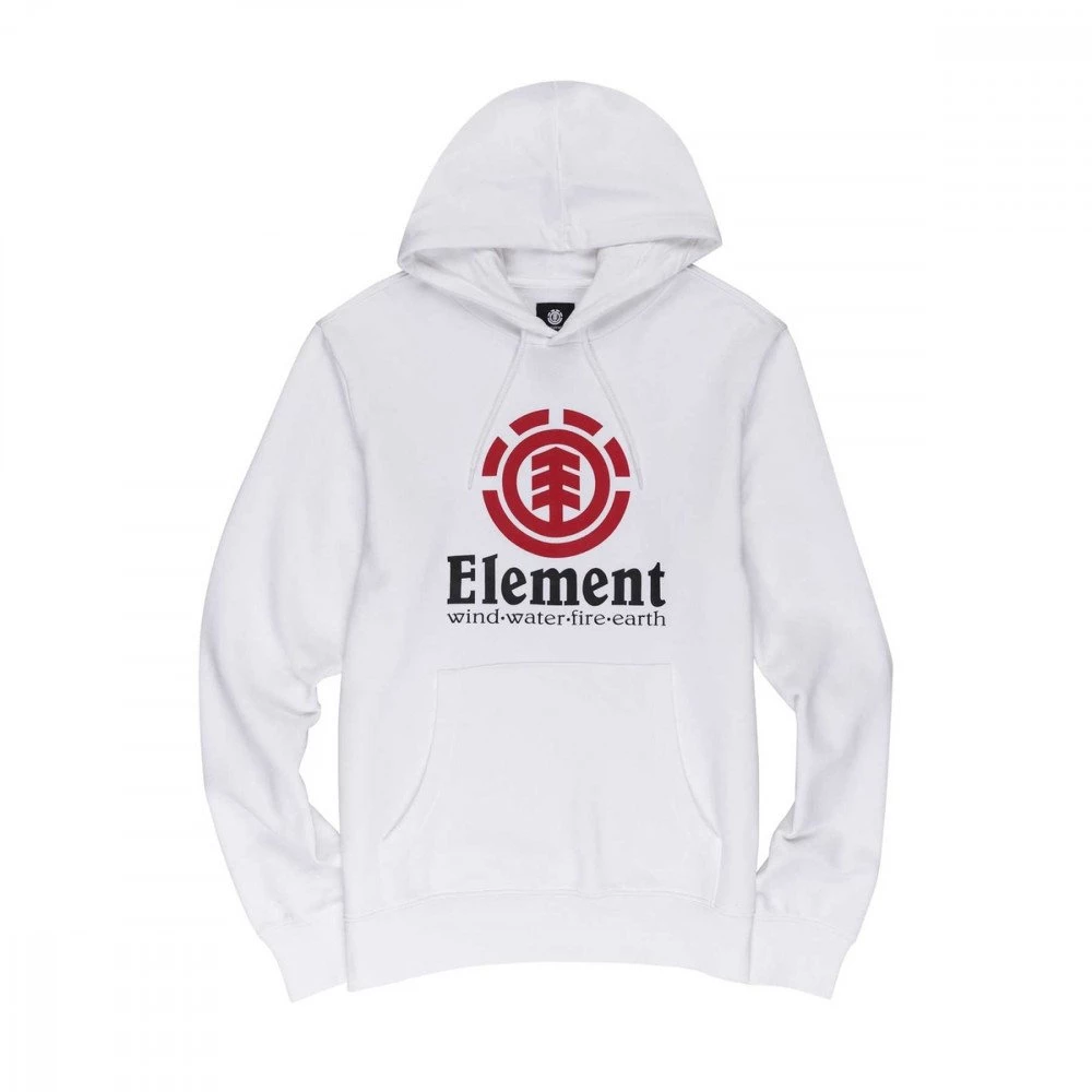 ELEMENT FELPA CON CAPPUCCIO VERTICAL Bianco 3 ELEMENT FELPA CON CAPPUCCIO VERTICAL Bianco