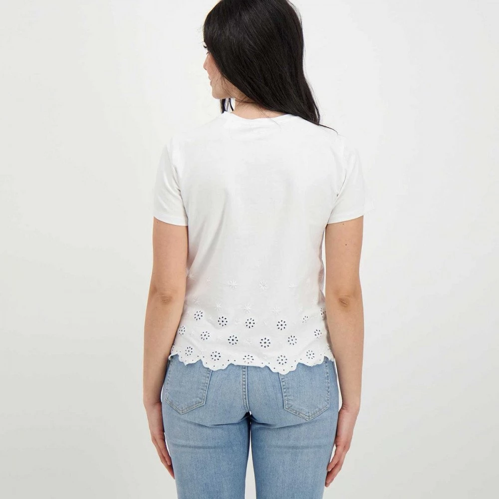 EMME MARELLA T-SHIRT ADVICE SANGALLO DONNA Bianco 6 EMME MARELLA T-SHIRT ADVICE SANGALLO DONNA Bianco - immagine 4