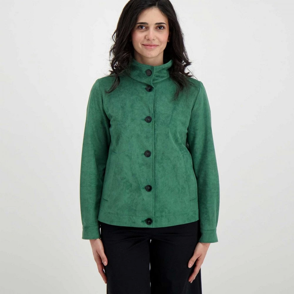 EMME MARELLA BOMBER IN ECODAINETTO CARIDDI DONNA Verde 5 EMME MARELLA BOMBER IN ECODAINETTO CARIDDI DONNA Verde - immagine 3