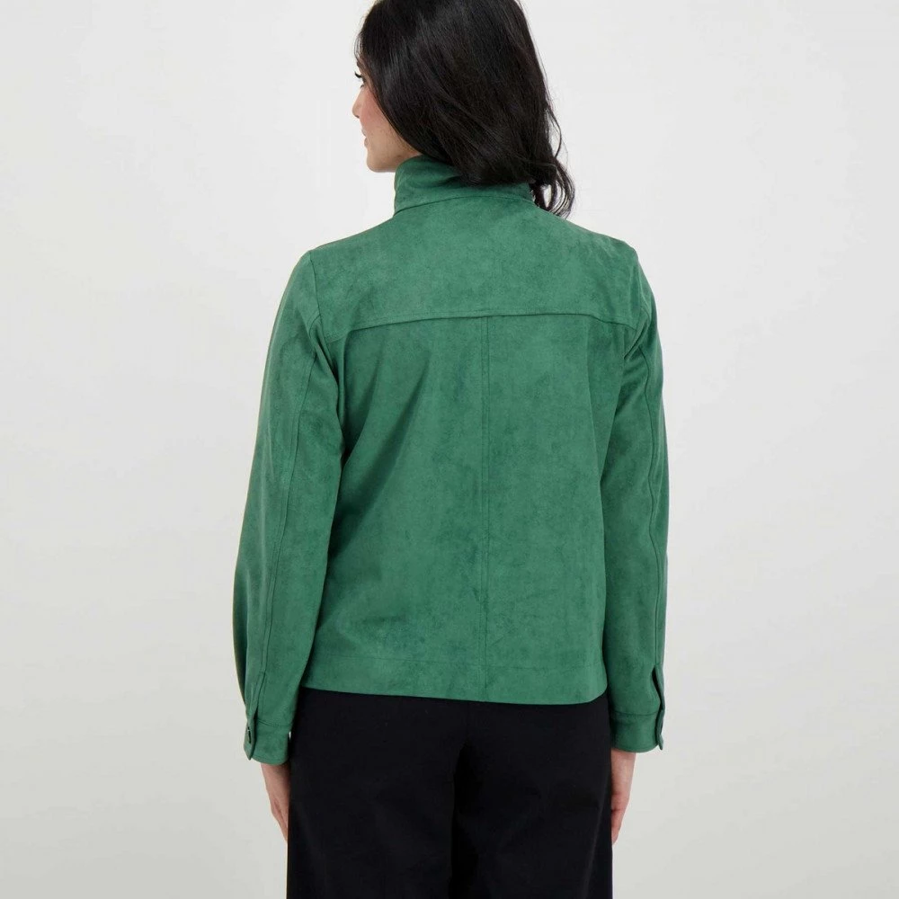 EMME MARELLA BOMBER IN ECODAINETTO CARIDDI DONNA Verde 6 EMME MARELLA BOMBER IN ECODAINETTO CARIDDI DONNA Verde - immagine 4