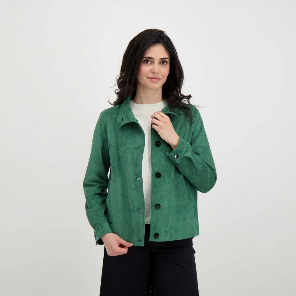 EMME MARELLA BOMBER IN ECODAINETTO CARIDDI DONNA Verde 7 EMME MARELLA BOMBER IN ECODAINETTO CARIDDI DONNA Verde - immagine 5