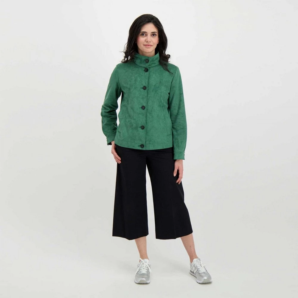 EMME MARELLA BOMBER IN ECODAINETTO CARIDDI DONNA Verde 8 EMME MARELLA BOMBER IN ECODAINETTO CARIDDI DONNA Verde - immagine 6