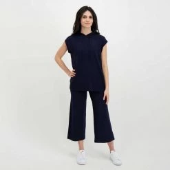 EMME MARELLA PANTALONI IN MAGLIA CARTA DONNA Blu -Offerta Economica Novità emme marella carta pantaloni in maglia carta donna casual donna 044637801 009 6