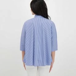 EMME MARELLA CAMICIA COZZA DONNA Bianco, Blu -Offerta Economica Novità emme marella cozza camicia cozza donna casual donna 044638001 007 4