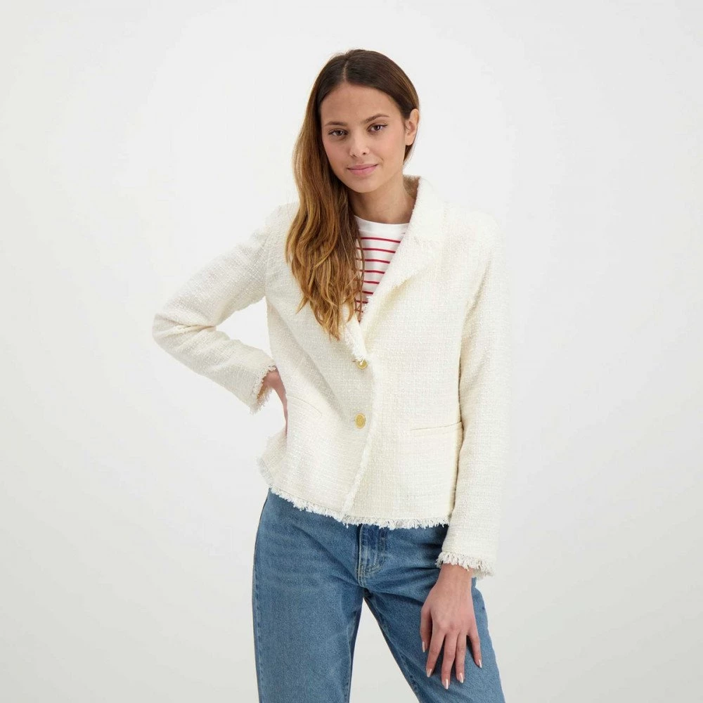 EMME MARELLA GIACCA CHANEL CON REVERS DARIO DONNA Bianco 7 EMME MARELLA GIACCA CHANEL CON REVERS DARIO DONNA Bianco - immagine 5