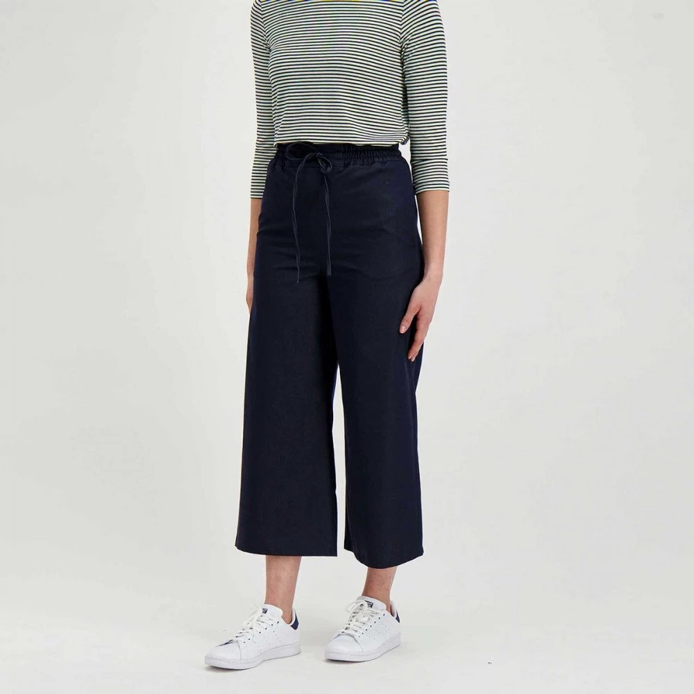 EMME MARELLA PANTALONI COULISSE GAUCHO DERNA DONNA Blu 6 EMME MARELLA PANTALONI COULISSE GAUCHO DERNA DONNA Blu - immagine 4