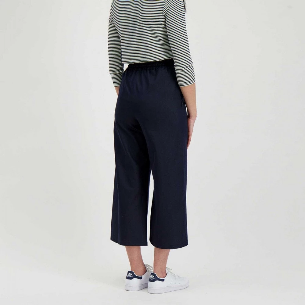 EMME MARELLA PANTALONI COULISSE GAUCHO DERNA DONNA Blu 7 EMME MARELLA PANTALONI COULISSE GAUCHO DERNA DONNA Blu - immagine 5