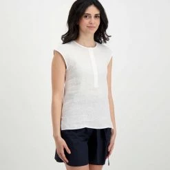 EMME MARELLA CAMICIA SMANICATA LINO COTONE DIRITTO DONNA 10 EMME MARELLA CAMICIA SMANICATA LINO COTONE DIRITTO DONNA -Offerta Economica Novità emme marella diritto camicia smanicata lino cotone diritto donna casual donna 044638601 001 3