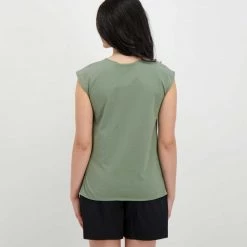 EMME MARELLA CAMICIA SMANICATA LINO COTONE DIRITTO DONNA Verde -Offerta Economica Novità emme marella diritto camicia smanicata lino cotone diritto donna casual donna 044638801 007 4