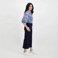 EMME MARELLA PANTALONI CROP IN JERSEY FILOVIA DONNA Blu -Offerta Economica Novità emme marella filovia pantaloni crop in jersey filovia donna casual donna 044639401 005 6