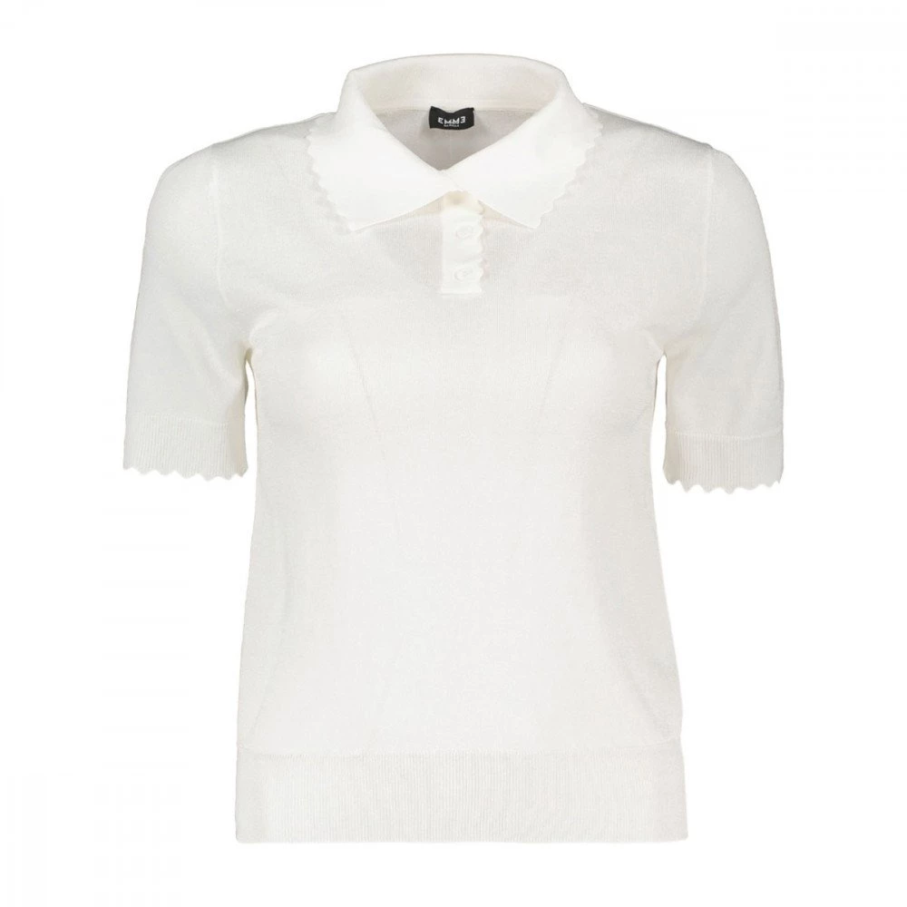 EMME MARELLA POLO IN FILO FLO DONNA Bianco 3 EMME MARELLA POLO IN FILO FLO DONNA Bianco