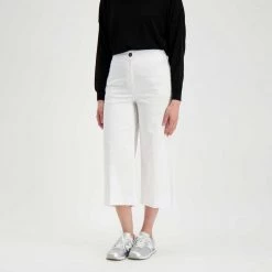 EMME MARELLA PANTALONI CROP GRIM DONNA Bianco -Offerta Economica Novità emme marella grim pantaloni crop grim donna casual donna 044640601 007 4