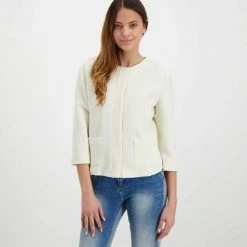 EMME MARELLA GIACCA CHANEL JOCKEY DONNA Bianco -Offerta Economica Novità emme marella jockey giacca chanel jockey donna giacconi donna 044641301 002 3