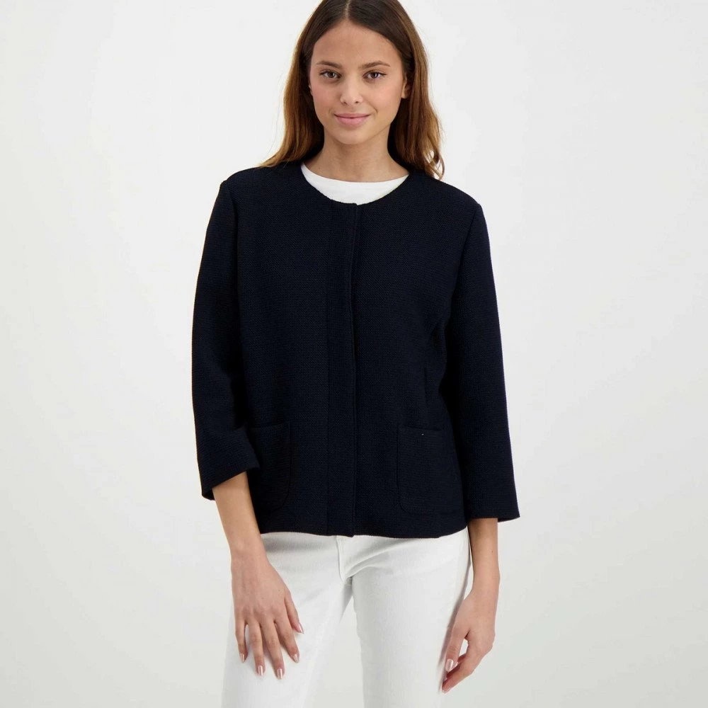 EMME MARELLA GIACCA CHANEL JOCKEY DONNA Blu 5 EMME MARELLA GIACCA CHANEL JOCKEY DONNA Blu - immagine 3