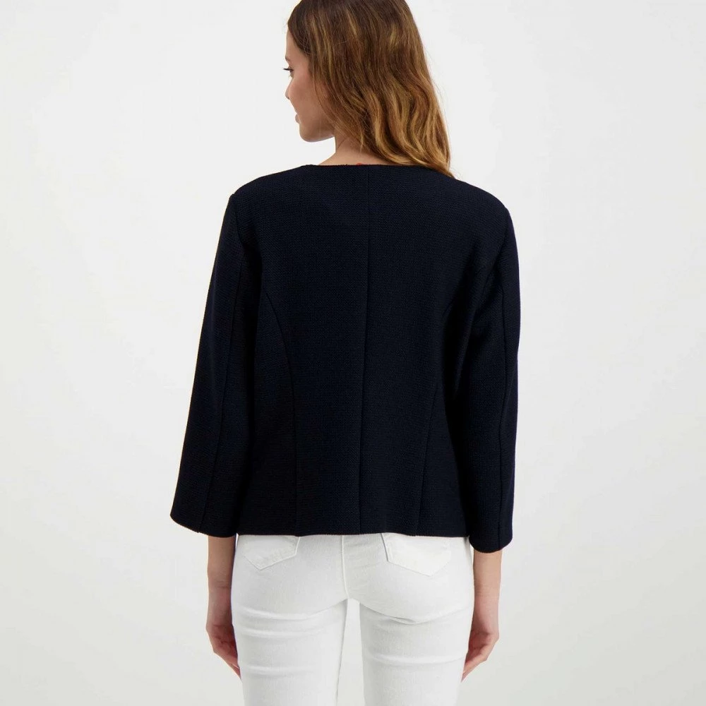 EMME MARELLA GIACCA CHANEL JOCKEY DONNA Blu 6 EMME MARELLA GIACCA CHANEL JOCKEY DONNA Blu - immagine 4