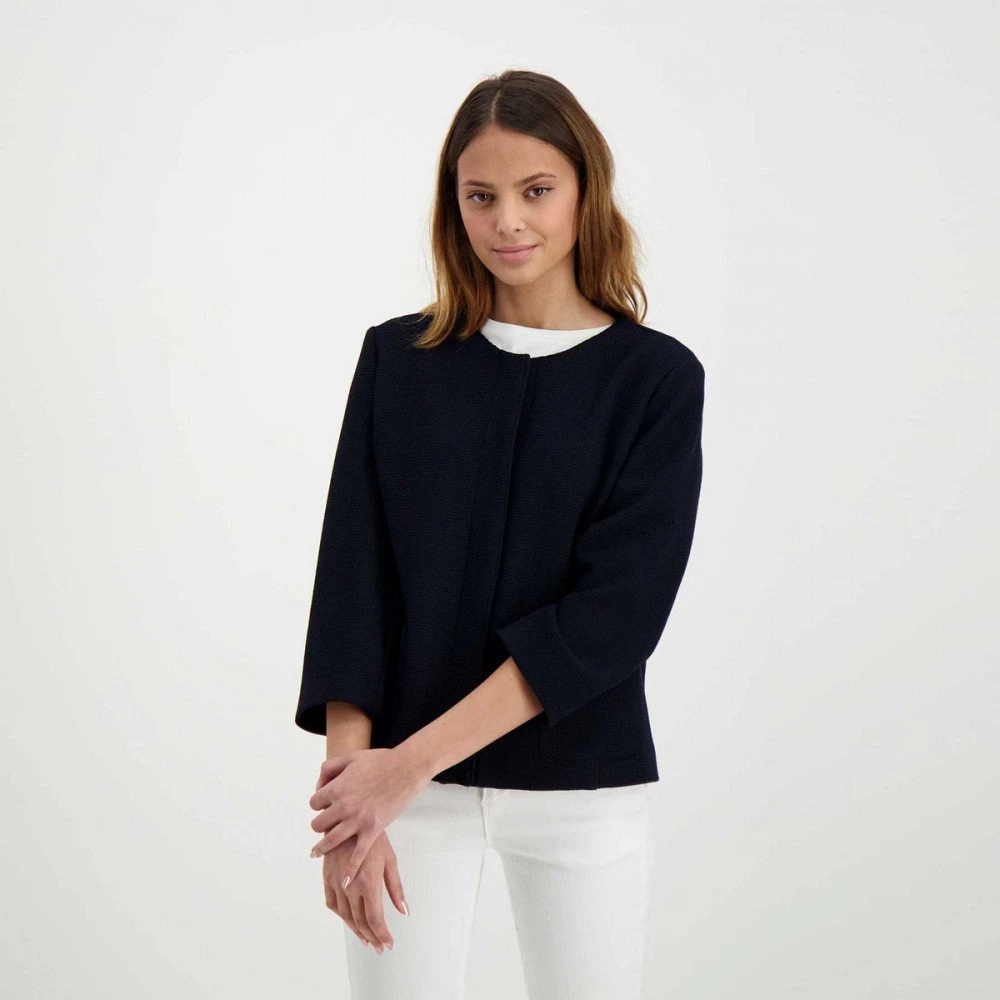 EMME MARELLA GIACCA CHANEL JOCKEY DONNA Blu 7 EMME MARELLA GIACCA CHANEL JOCKEY DONNA Blu - immagine 5