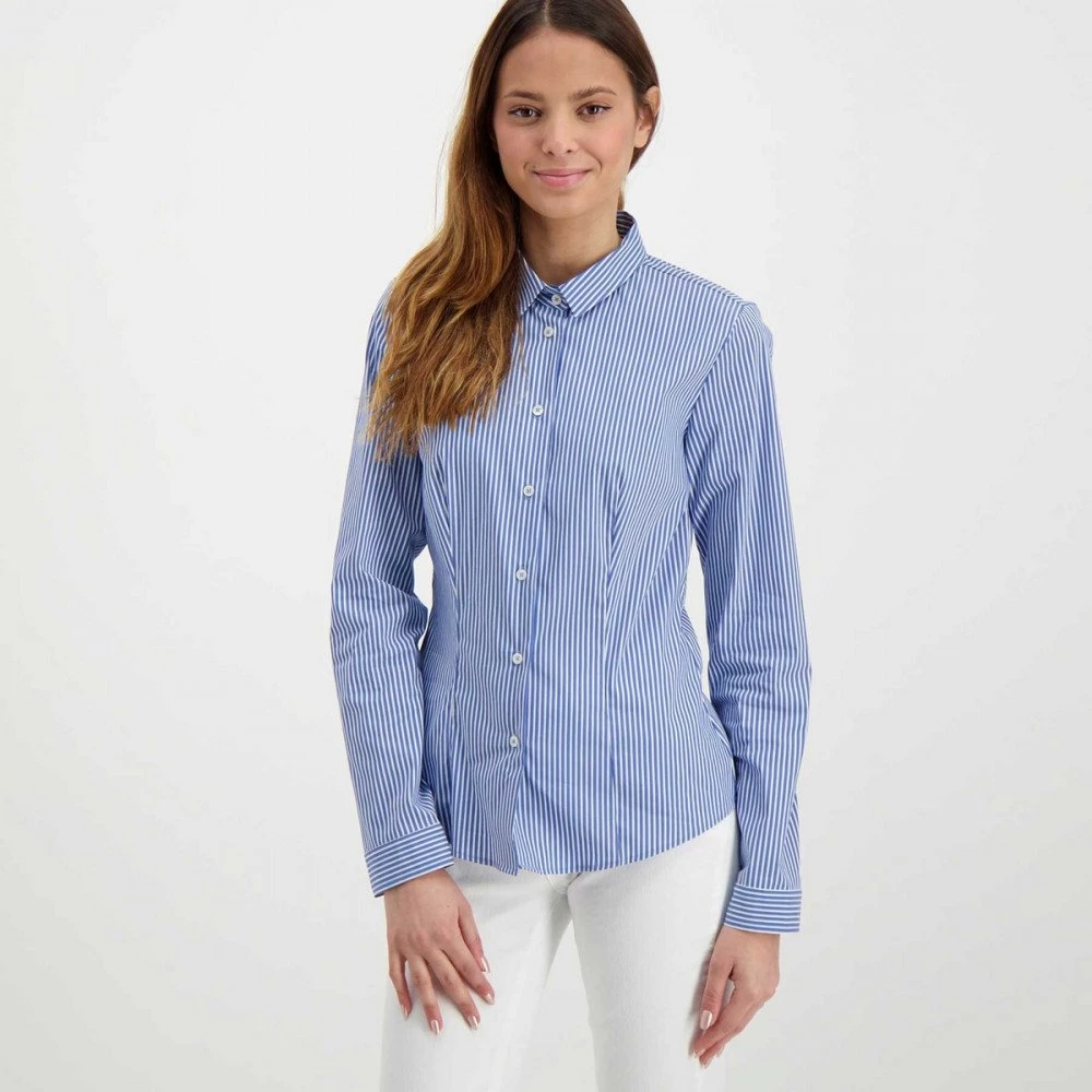 EMME MARELLA CAMICIA BASIC JOSE DONNA Bianco, Blu 5 EMME MARELLA CAMICIA BASIC JOSE DONNA Bianco, Blu - immagine 3