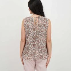 EMME MARELLA BLUSA SMANICATA IN CREPE LETTRE DONNA -Offerta Economica Novità emme marella letrre blusa smanicata in crepe lettre donna casual donna 044641601 002 4