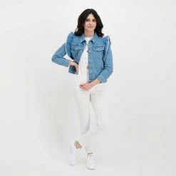EMME MARELLA GIACCA IN DENIM VOLANT LIVIO DONNA Blu -Offerta Economica Novità emme marella livio giacca in denim volant livio donna giacconi donna 044641901 001 6