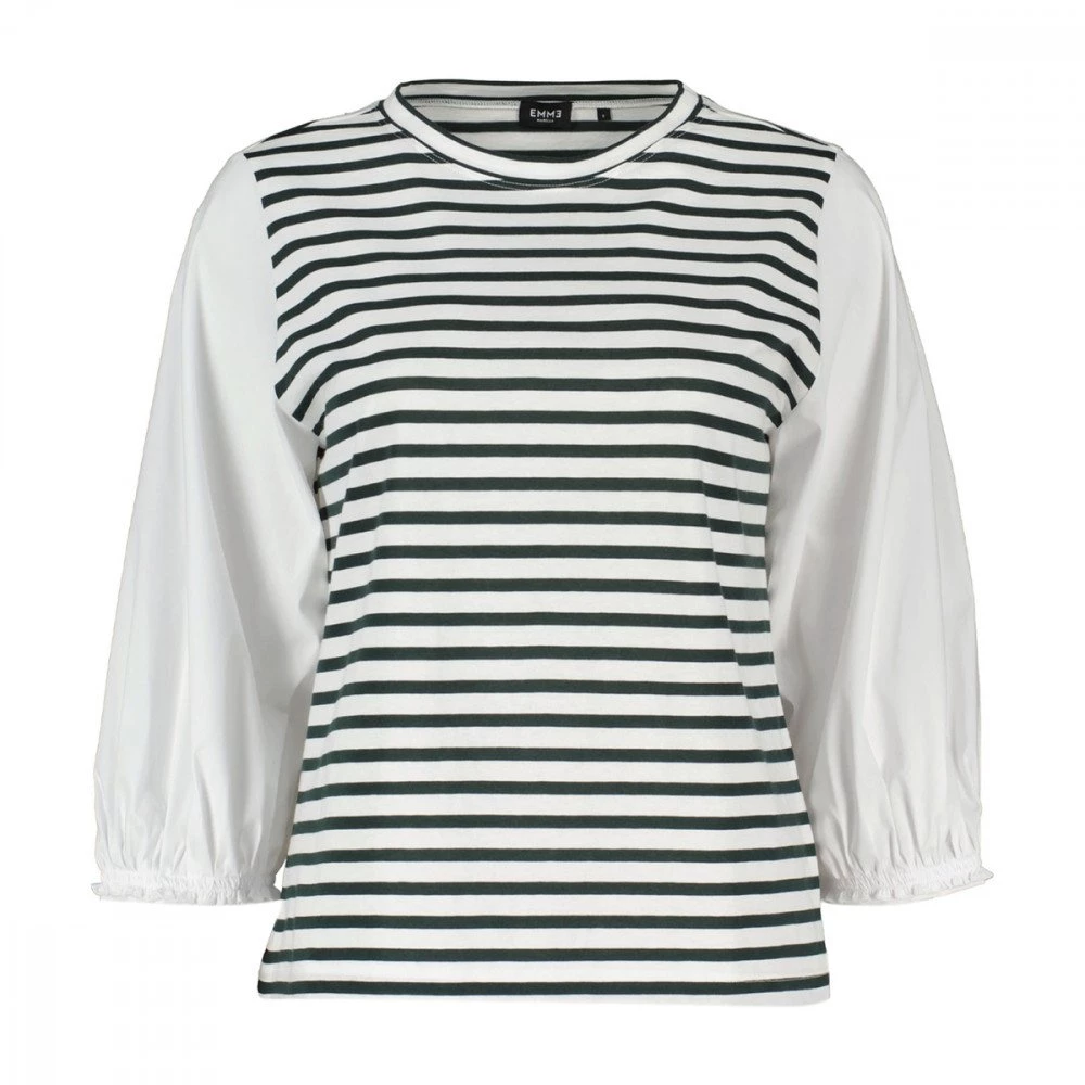 EMME MARELLA T-SHIRT JERSEY MALGA DONNA Bianco, Blu 3 EMME MARELLA T-SHIRT JERSEY MALGA DONNA Bianco, Blu