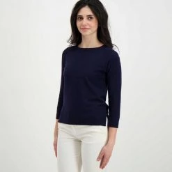 EMME MARELLA MAGLIA IN VISCOSA MENAGER DONNA Blu -Offerta Economica Novità emme marella menager maglia in viscosa menager donna casual donna 044642801 009 3