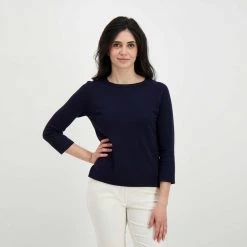 EMME MARELLA MAGLIA IN VISCOSA MENAGER DONNA Blu -Offerta Economica Novità emme marella menager maglia in viscosa menager donna casual donna 044642801 009 5