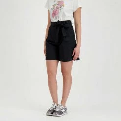 EMME MARELLA BERMUDA CON CINTURA MERLOT DONNA Nero -Offerta Economica Novità emme marella merlot bermuda con cintura merlot donna casual donna 044642901 018 4