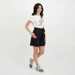 EMME MARELLA BERMUDA CON CINTURA MERLOT DONNA Nero -Offerta Economica Novità emme marella merlot bermuda con cintura merlot donna casual donna 044642901 018 6