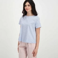 EMME MARELLA BLUSA IN POPLINE MIKI DONNA Azzurro, Bianco 10 EMME MARELLA BLUSA IN POPLINE MIKI DONNA Azzurro, Bianco -Offerta Economica Novità emme marella miki blusa in popline miki donna casual donna 044643101 001 3